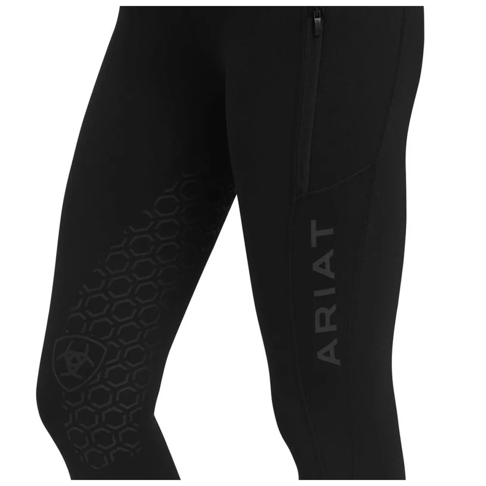 10041347 Ariat Women's Venture Half Grip Tight - Black