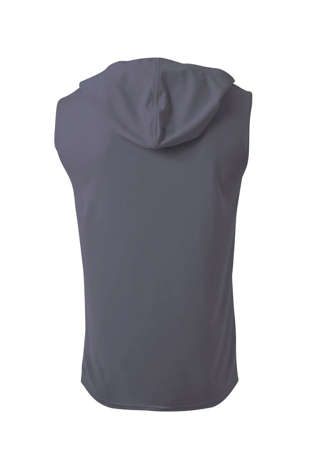 A4 Mens Performance Moisture Wicking Hooded Tank Top Hoodie - Graphite Grey