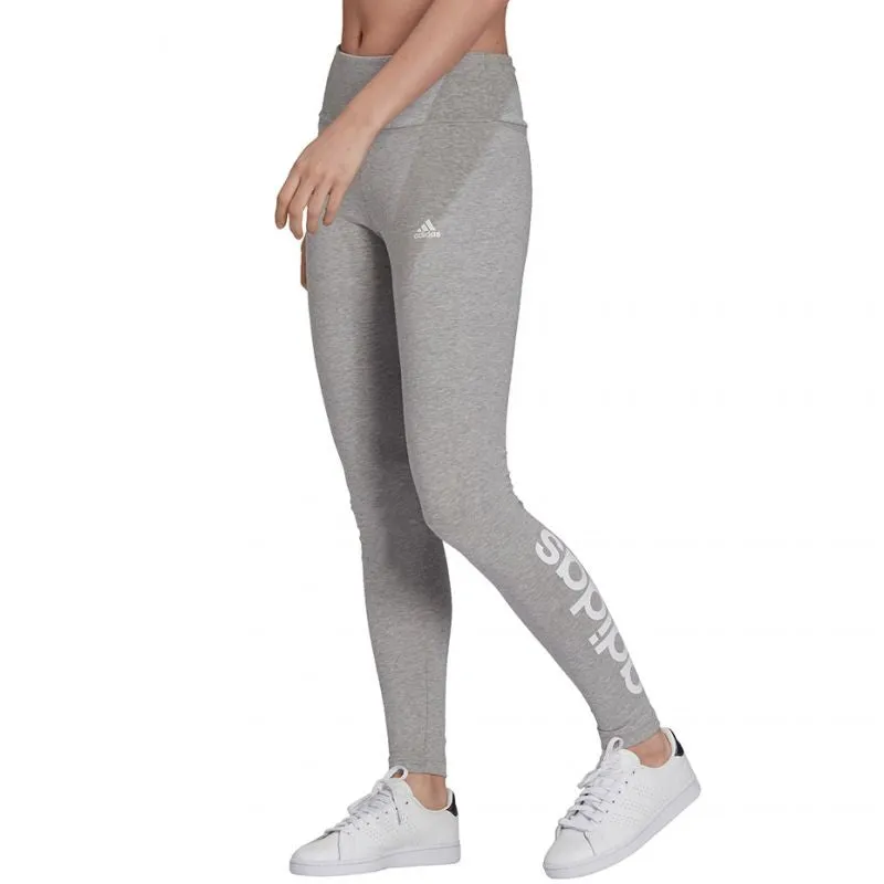 Adidas Womens Essentials High-Waist Leggings - Gray