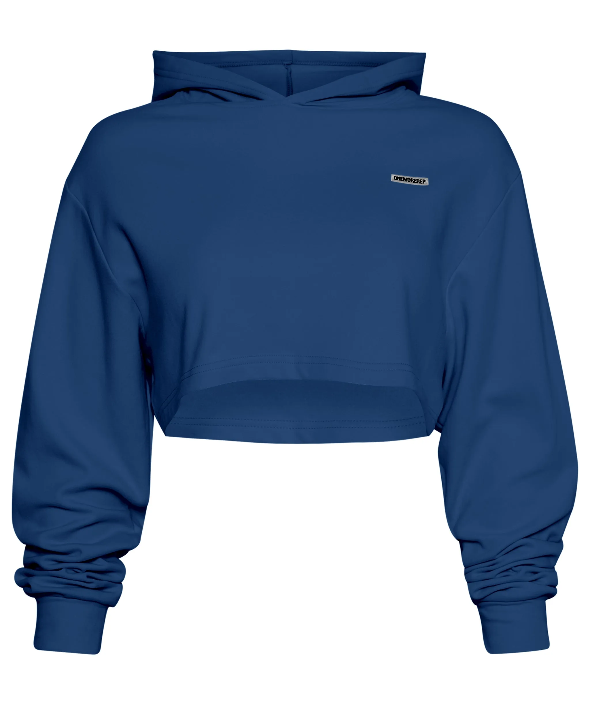 Ambition Crop Hoodie Burleigh Blue