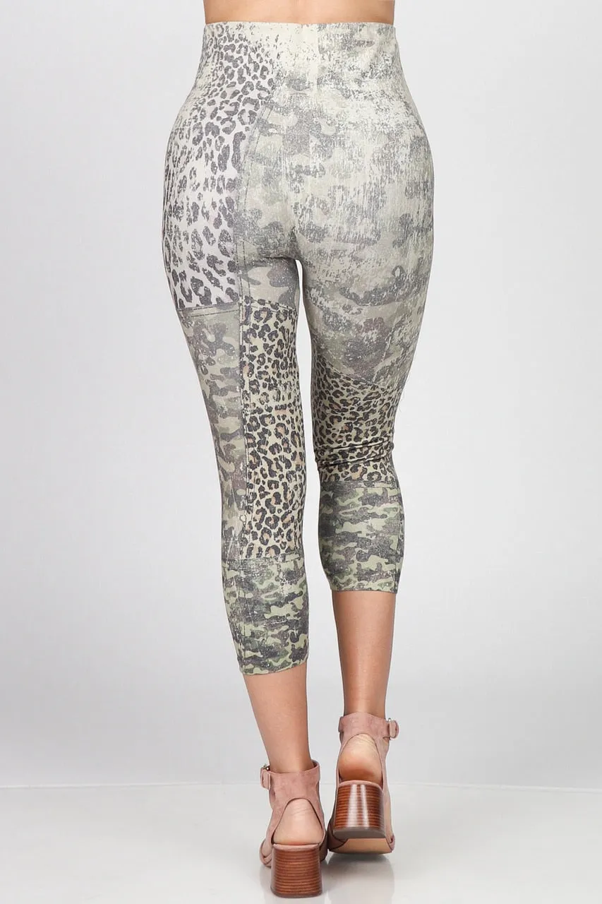 B4291W Capri High Waist Leggings