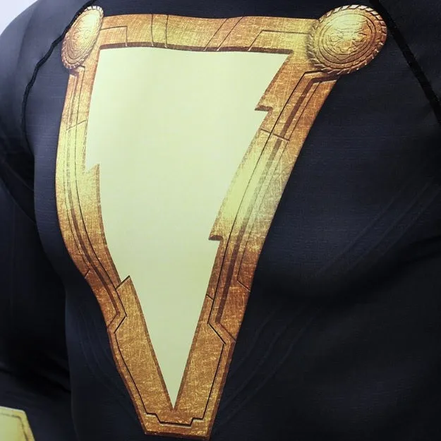 Black Adam Premium Long Sleeve Compression Rash Guard