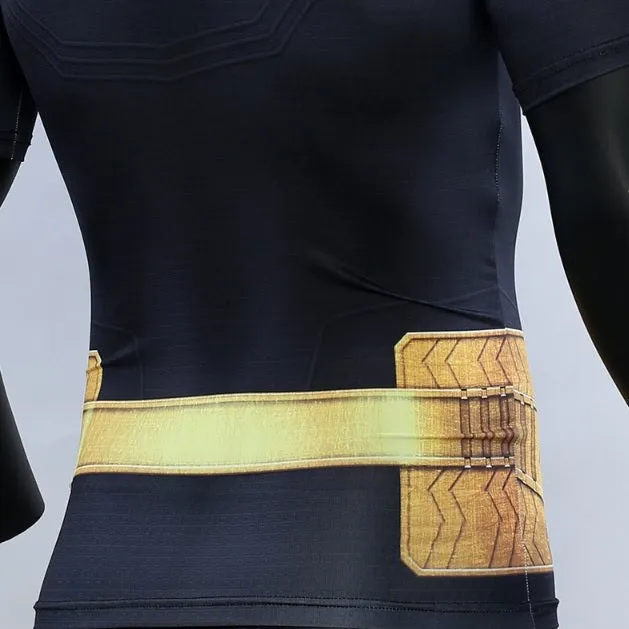 Black Adam Premium Short Sleeve Compression Rash Guard