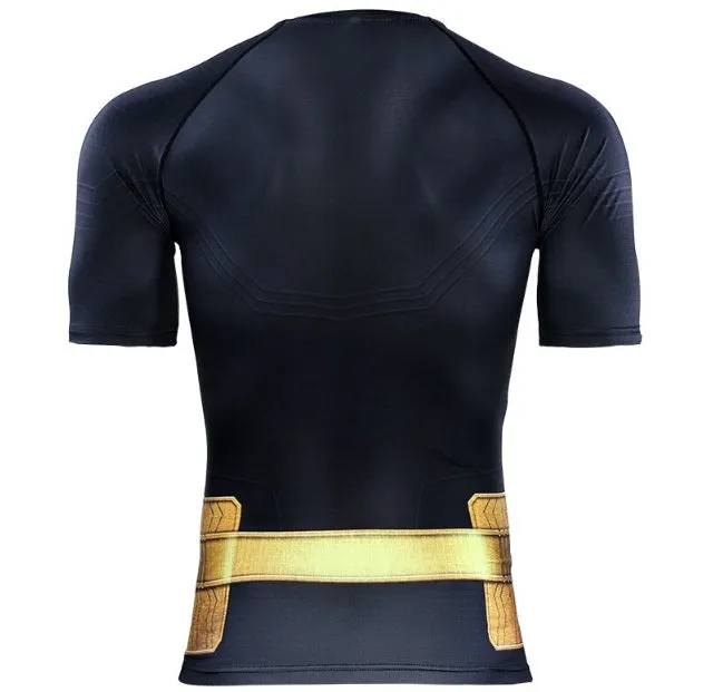 Black Adam Premium Short Sleeve Compression Rash Guard