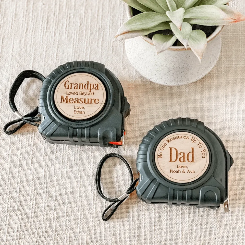 Custom Name Tape Measure Father's Day Gift Personalized Gifts for Dad Husband Grandpa Loved Beyond Measure