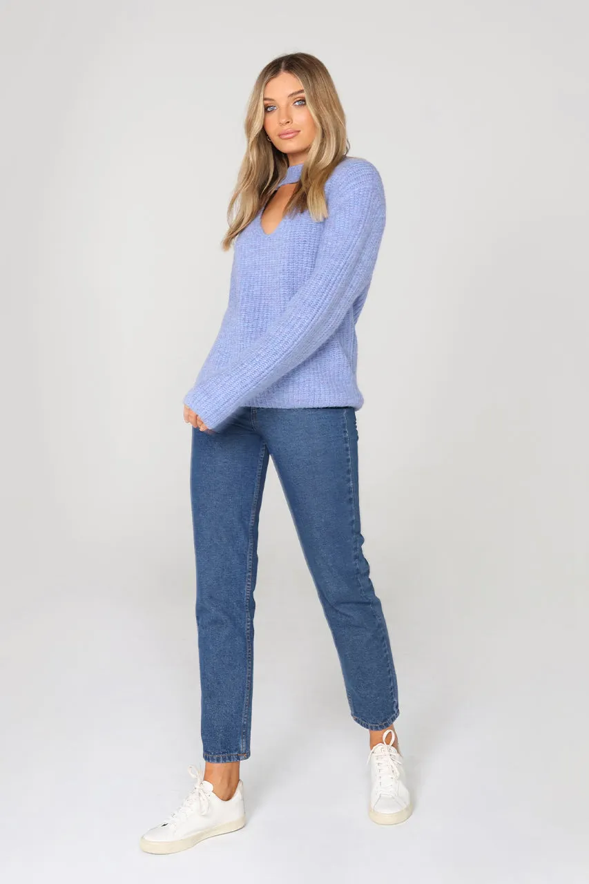 Delta Knit Jumper | Blue