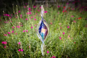 Dichroic Spinner Suncatcher with Infused Cremains