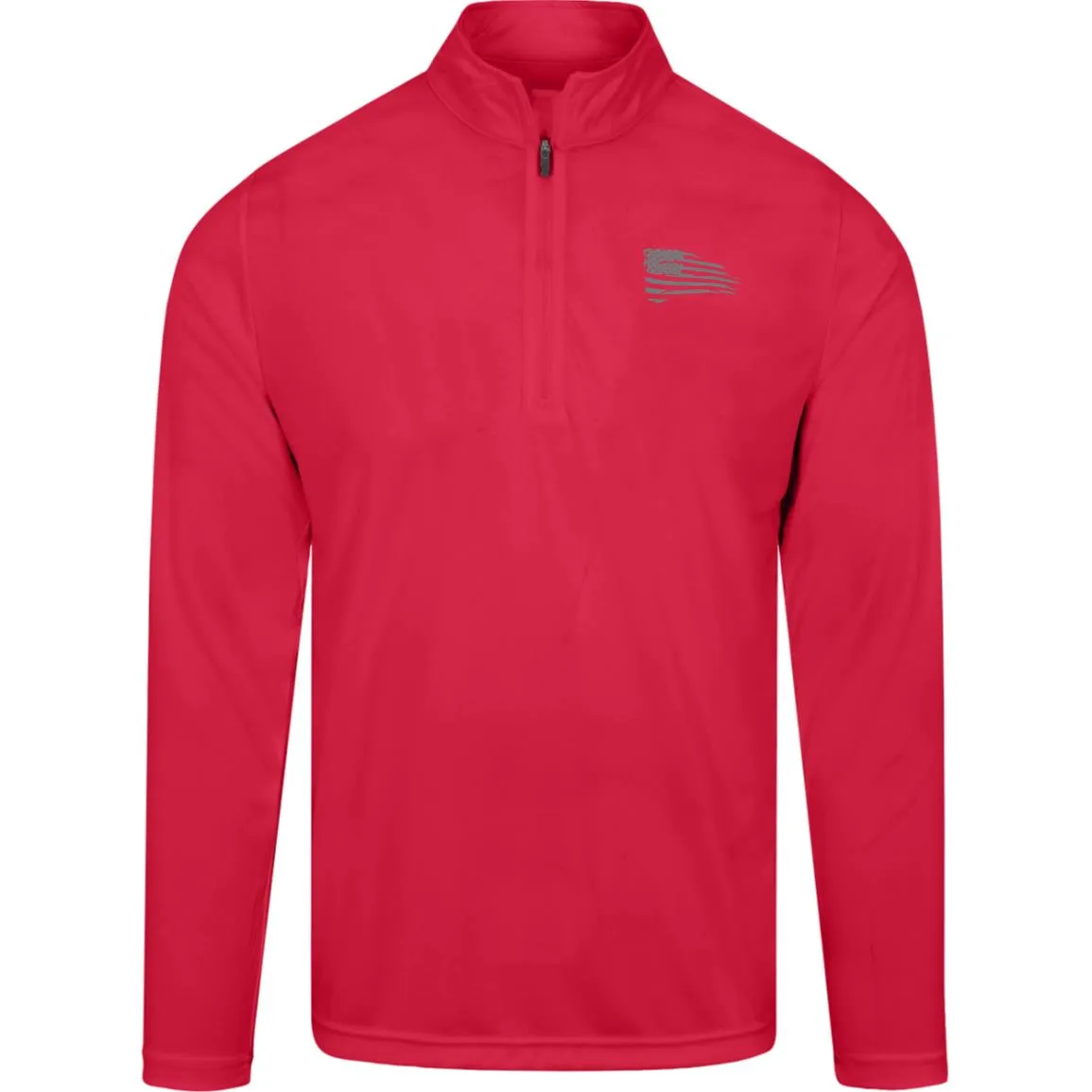 Distressed Flag Mens Zone Quarter Zip