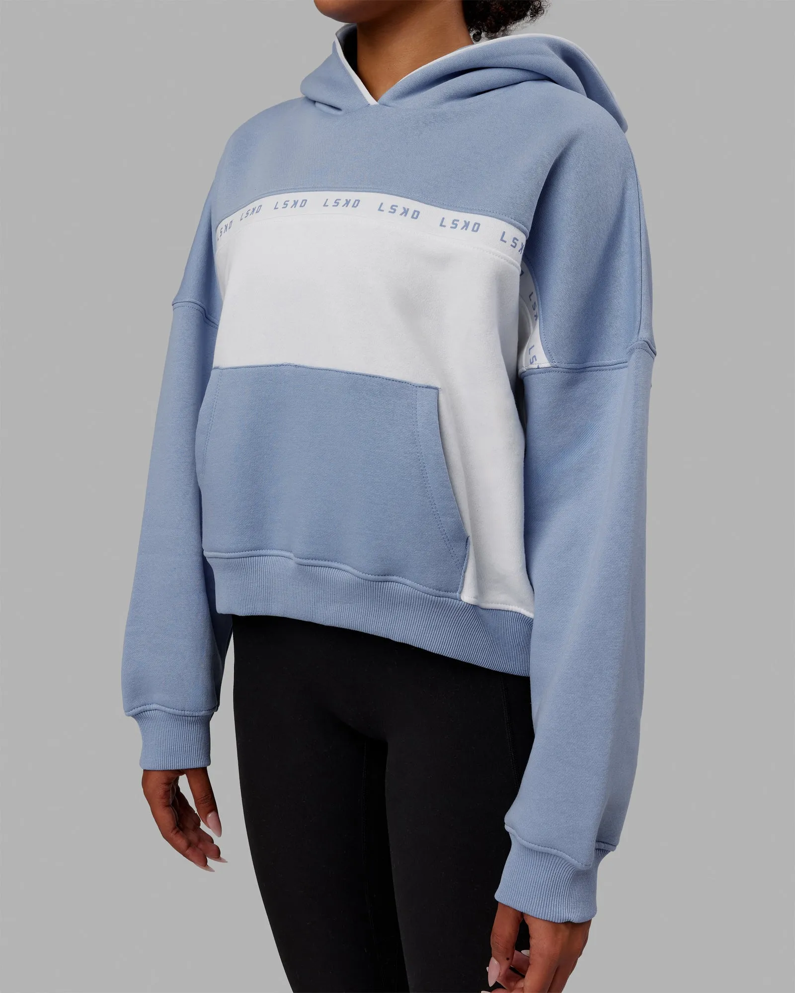 Extend Hoodie - Arctic Blue-White