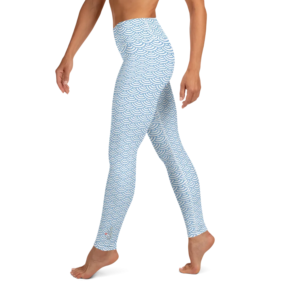 Fish Scale Mermaid Leggings - High Waist