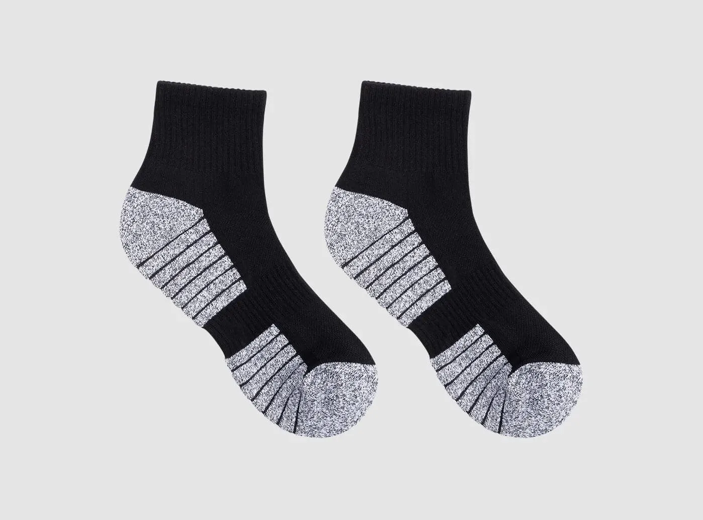 FitVille SportStep Athletic Ankle Socks 3-Pair Bundle (Unisex)