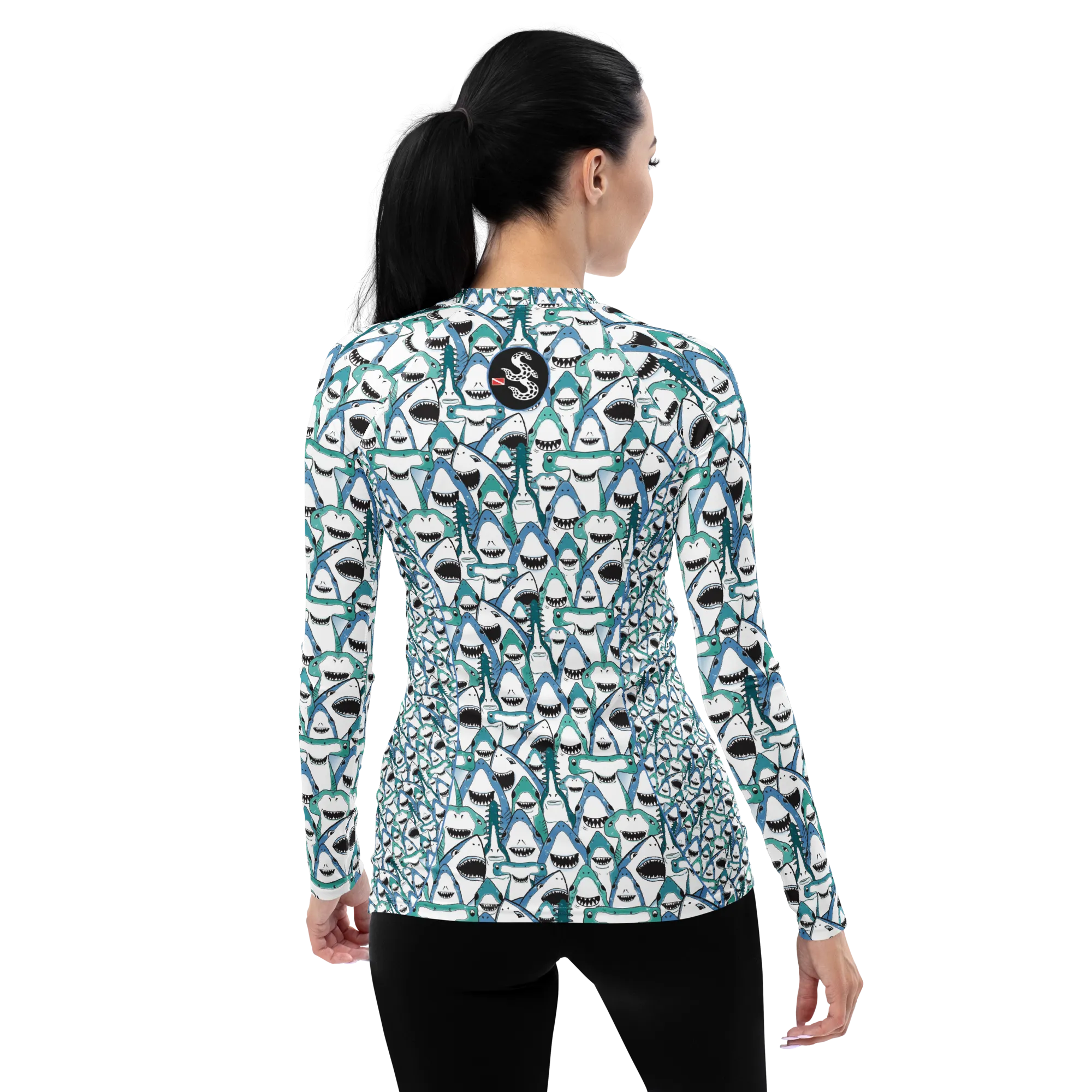 Happiest Sharks Women's Rash Guard