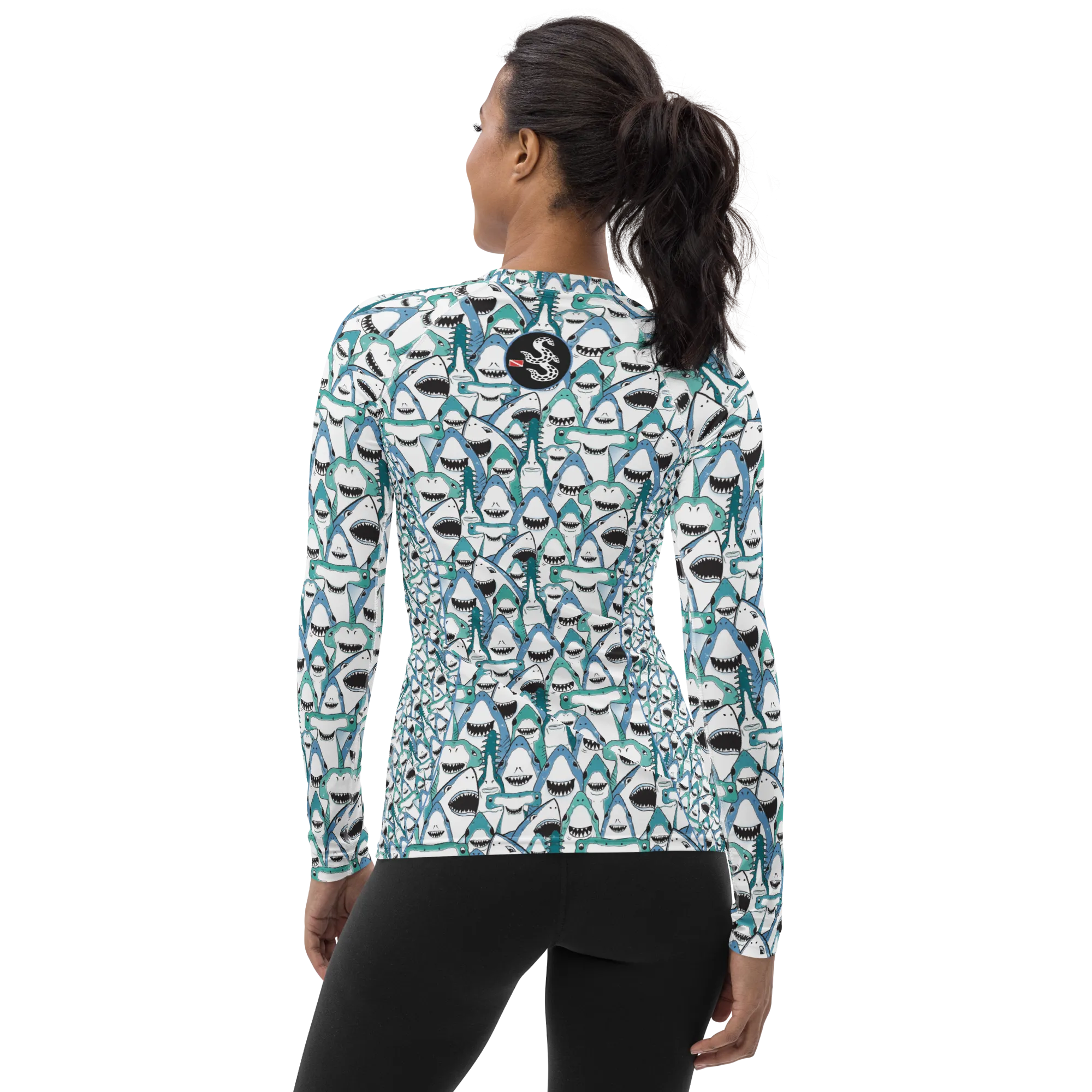 Happiest Sharks Women's Rash Guard