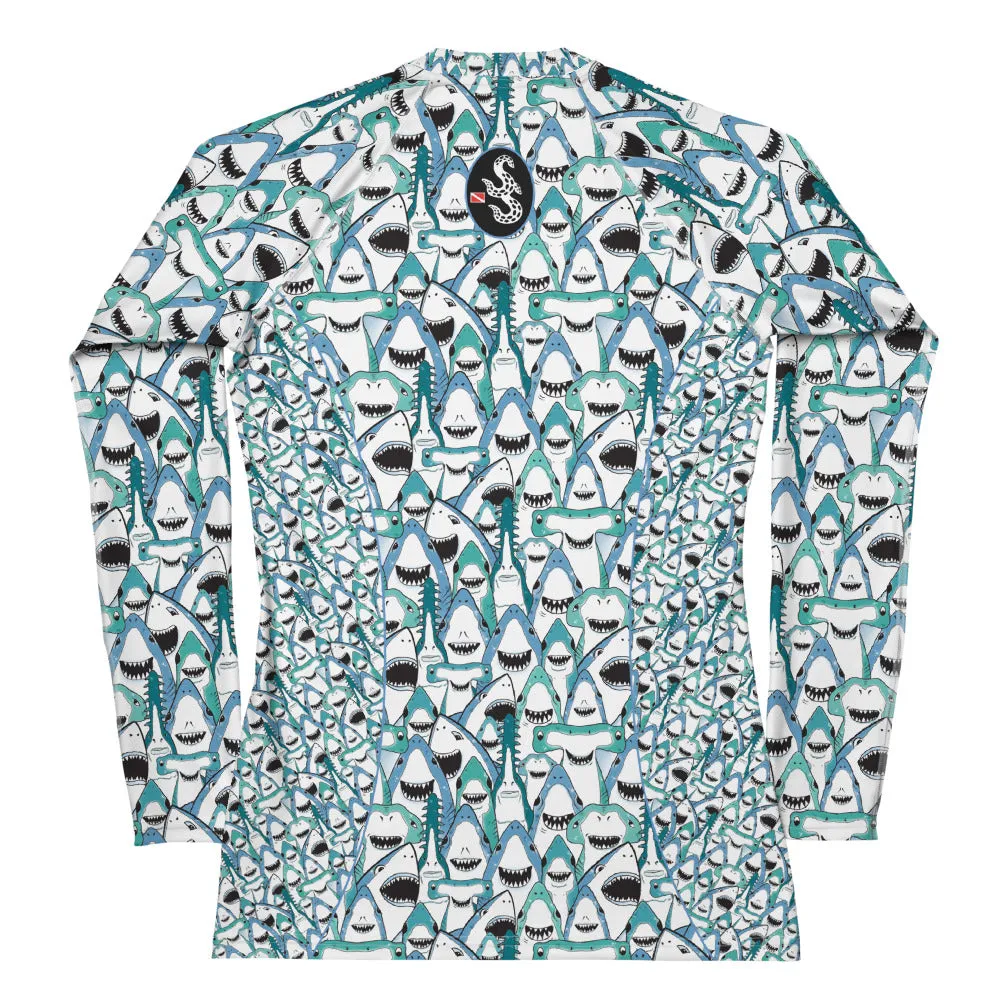 Happiest Sharks Women's Rash Guard