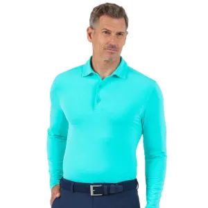 IBKUL Mens Polo Long Sleeve Mint