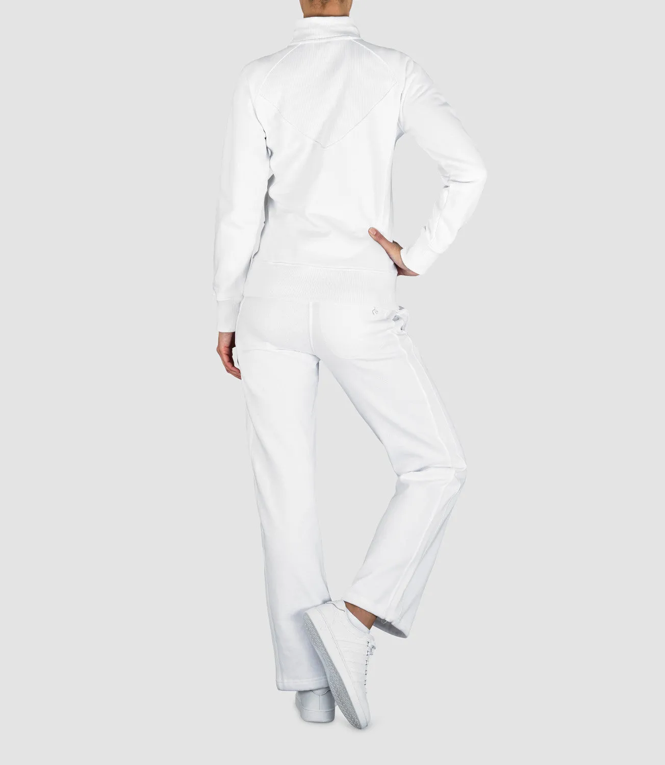 Jade Cotton Track Pant - White