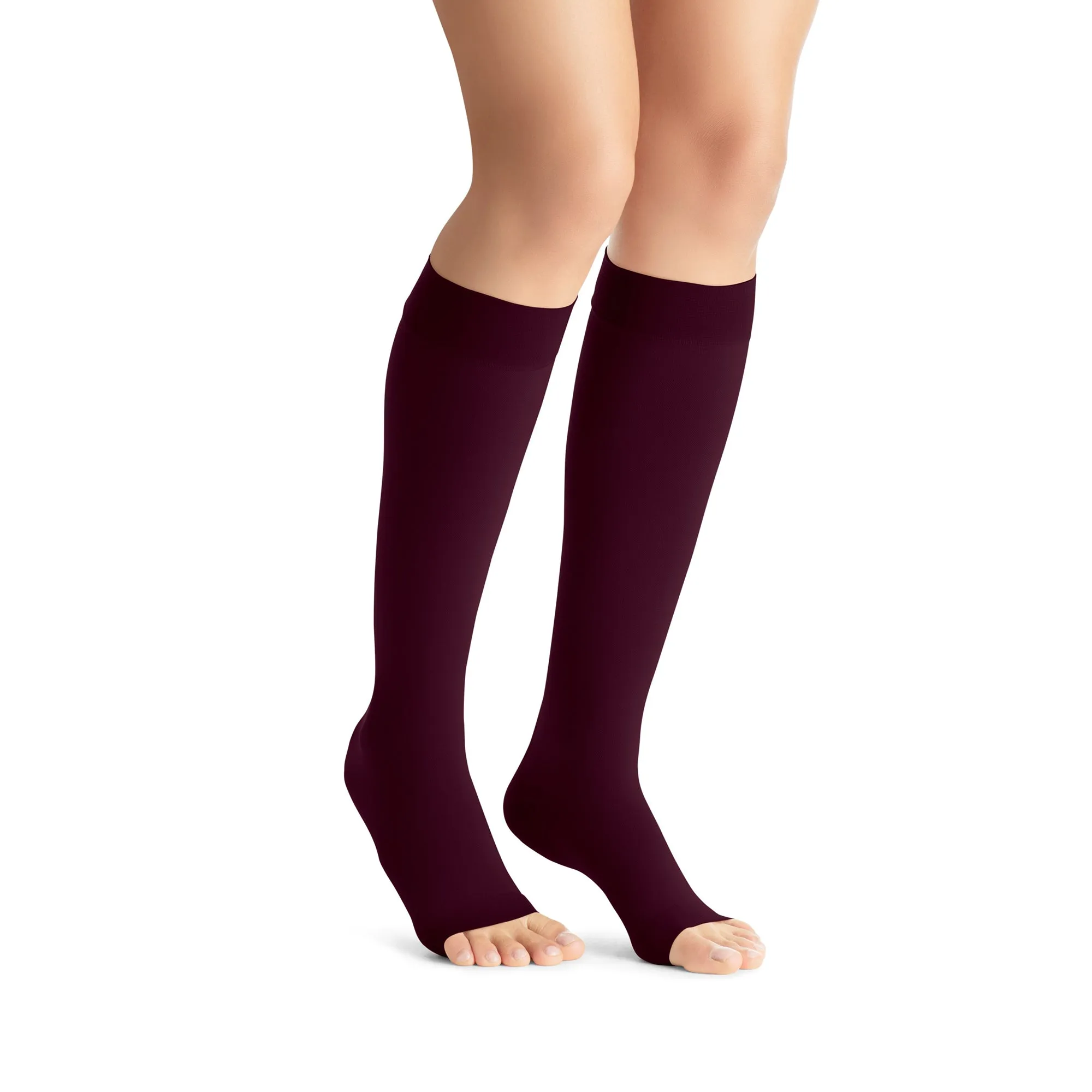 Jobst Opaque Open Toe Maternity Knee Highs - 15-20 mmHg