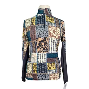 Kastel Signature Long Sleeve Shirt in Mosaic Patchwork - Women's XL