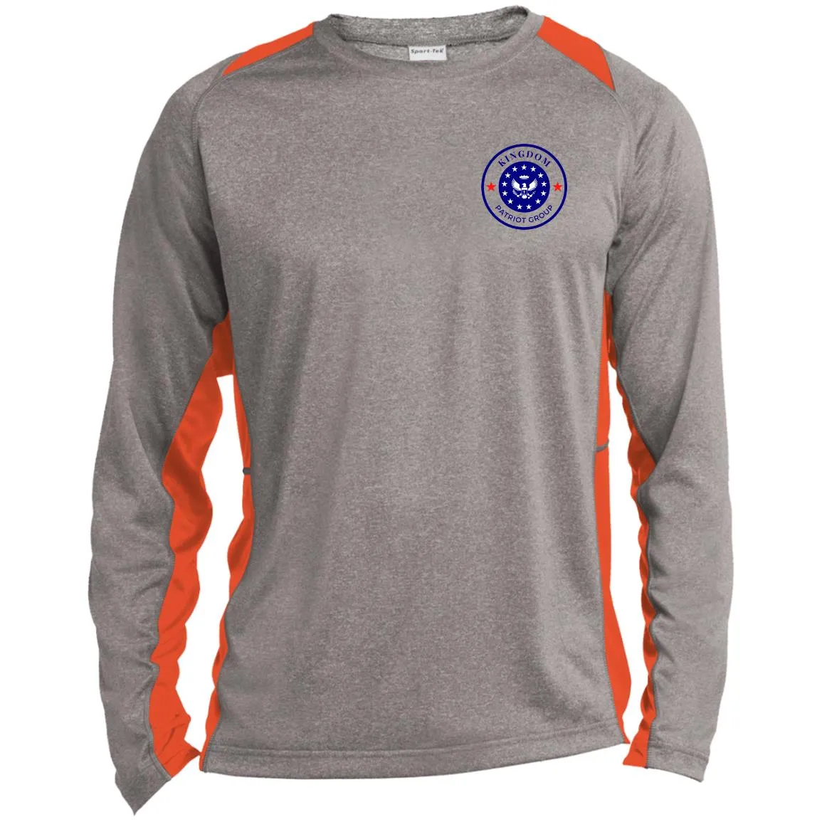 KPG Long Sleeve Heather Colorblock Performance Tee