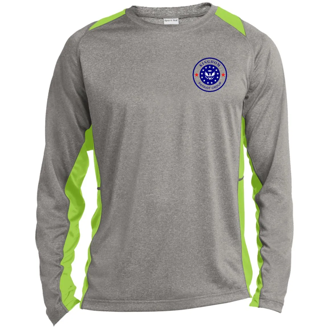 KPG Long Sleeve Heather Colorblock Performance Tee