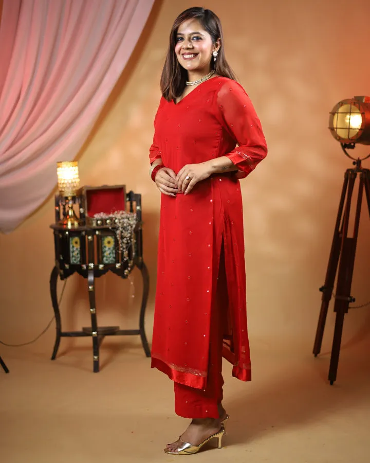 Laal Sitara Suit - Set of 3