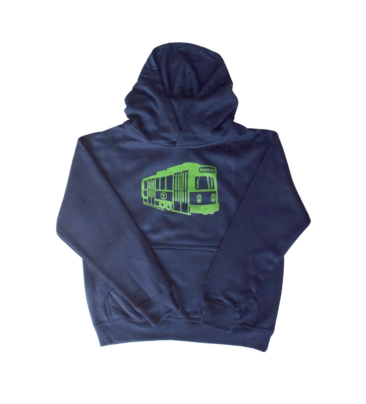 MBTA Green Line Trolley Hoodie NAVY BLUE (TODDLER/YOUTH)