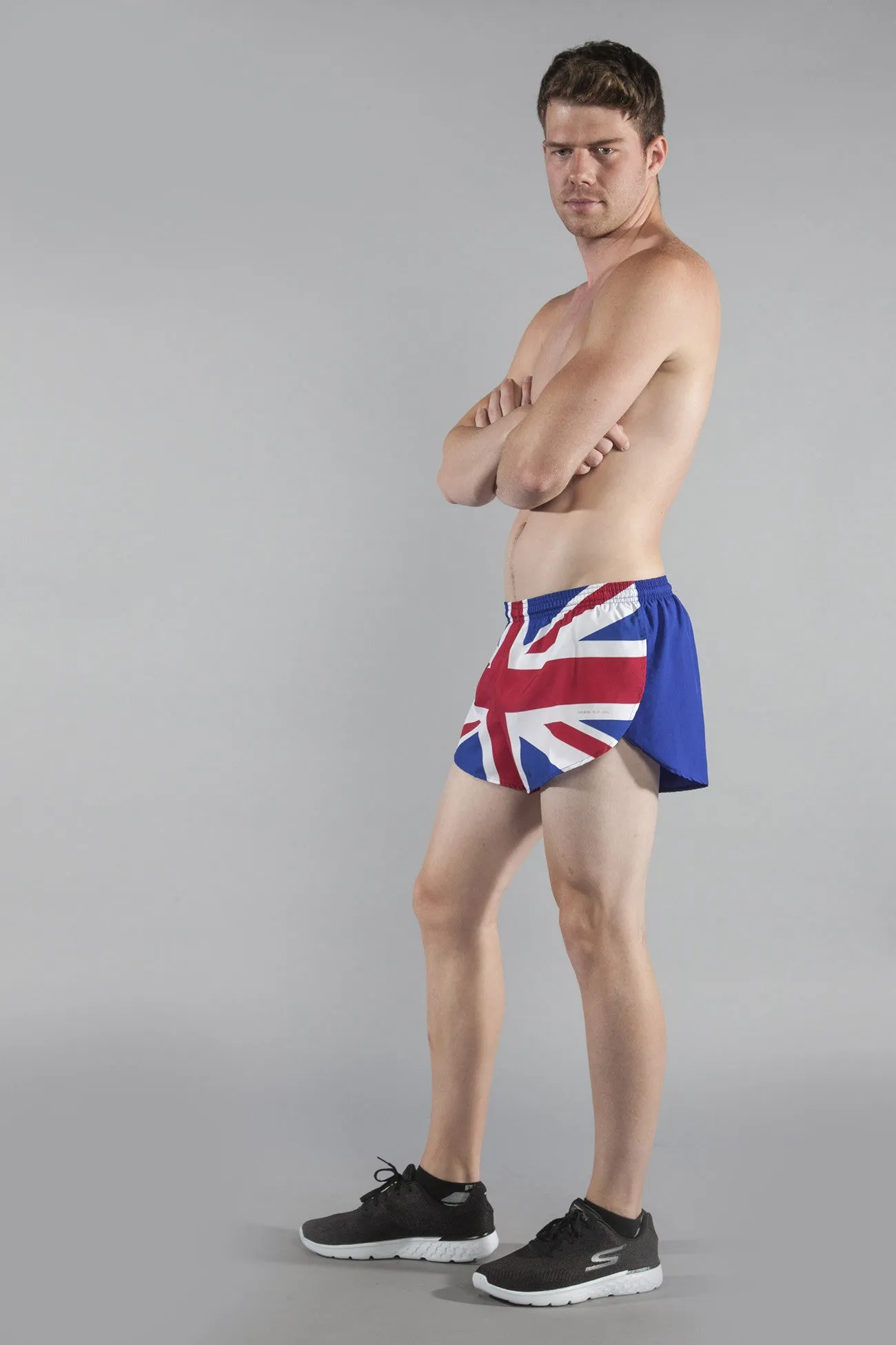 Men's 1" Elite Split Shorts- Great Britain