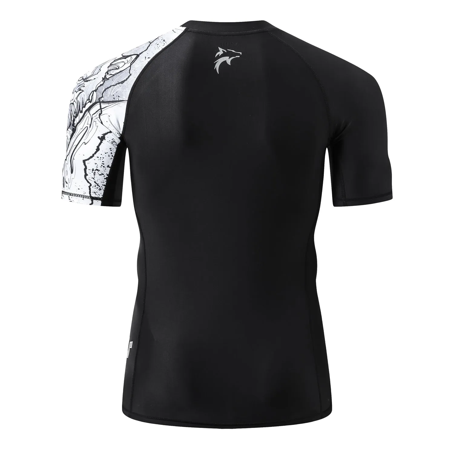 Men's Splice UV Sun Protection UPF 50  Skins Rash Guard Short Sleeves