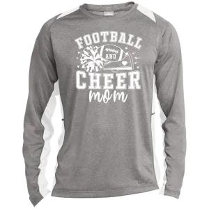 Mom of Both ST361LS Long Sleeve Heather Colorblock Performance Tee