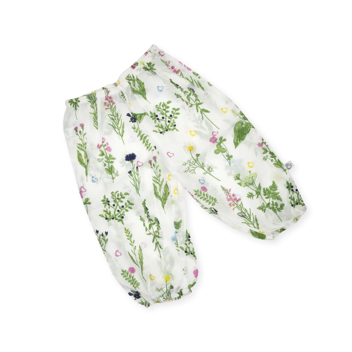 Organic Set - Jersey Top with Voile Pants - Swedish Flora