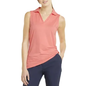 Puma Women's CLOUDSPUN Coast Sleeveless Golf Polo - Carnation Pink