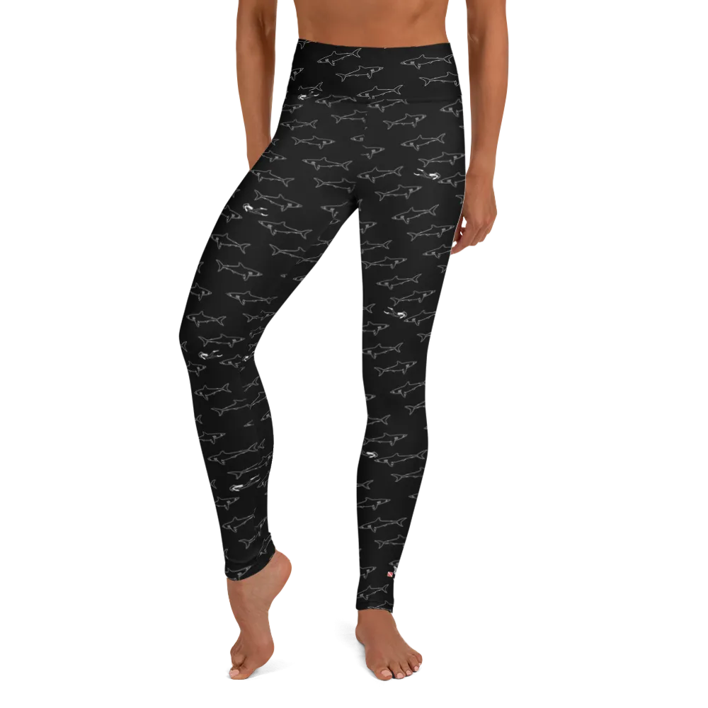 Shark Divers Leggings - High Waist