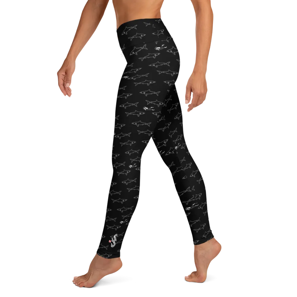 Shark Divers Leggings - High Waist