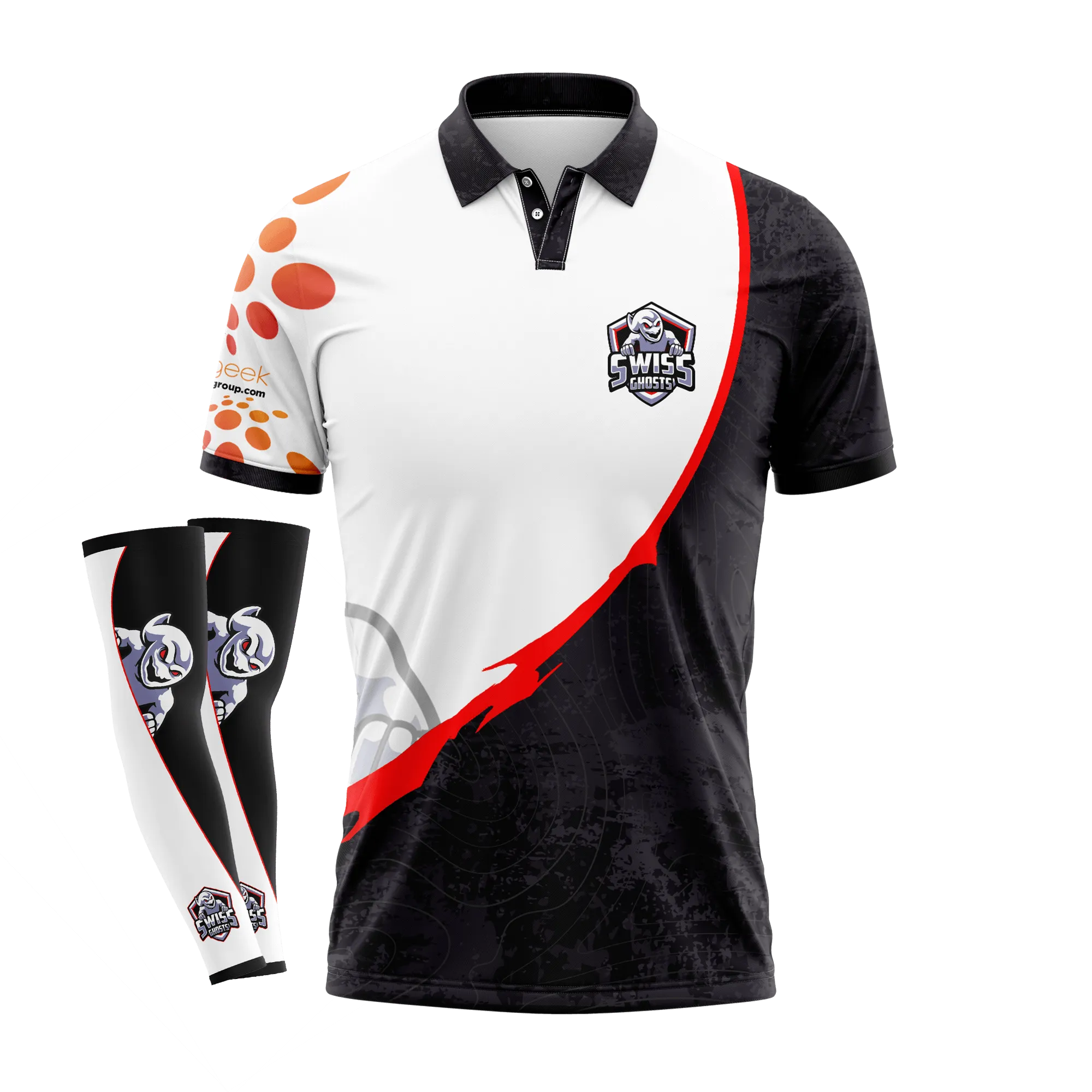 Swiss Ghosts Polo   Gaming Sleeve Set