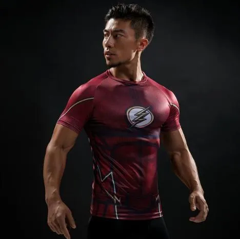 The Flash 'Classic' Compression Short Sleeve Rash Guard