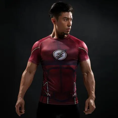 The Flash 'Classic' Compression Short Sleeve Rash Guard