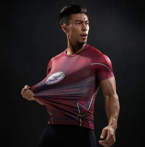 The Flash 'Classic' Compression Short Sleeve Rash Guard