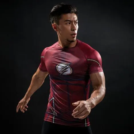 The Flash 'Classic' Compression Short Sleeve Rash Guard