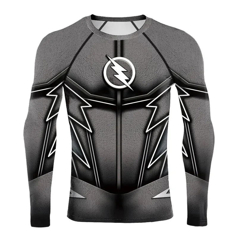 The Flash 'Zoom | Comic' Long Sleeve Compression Rashguard