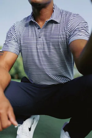 The Smitty Polo - Classic Stripe Navy