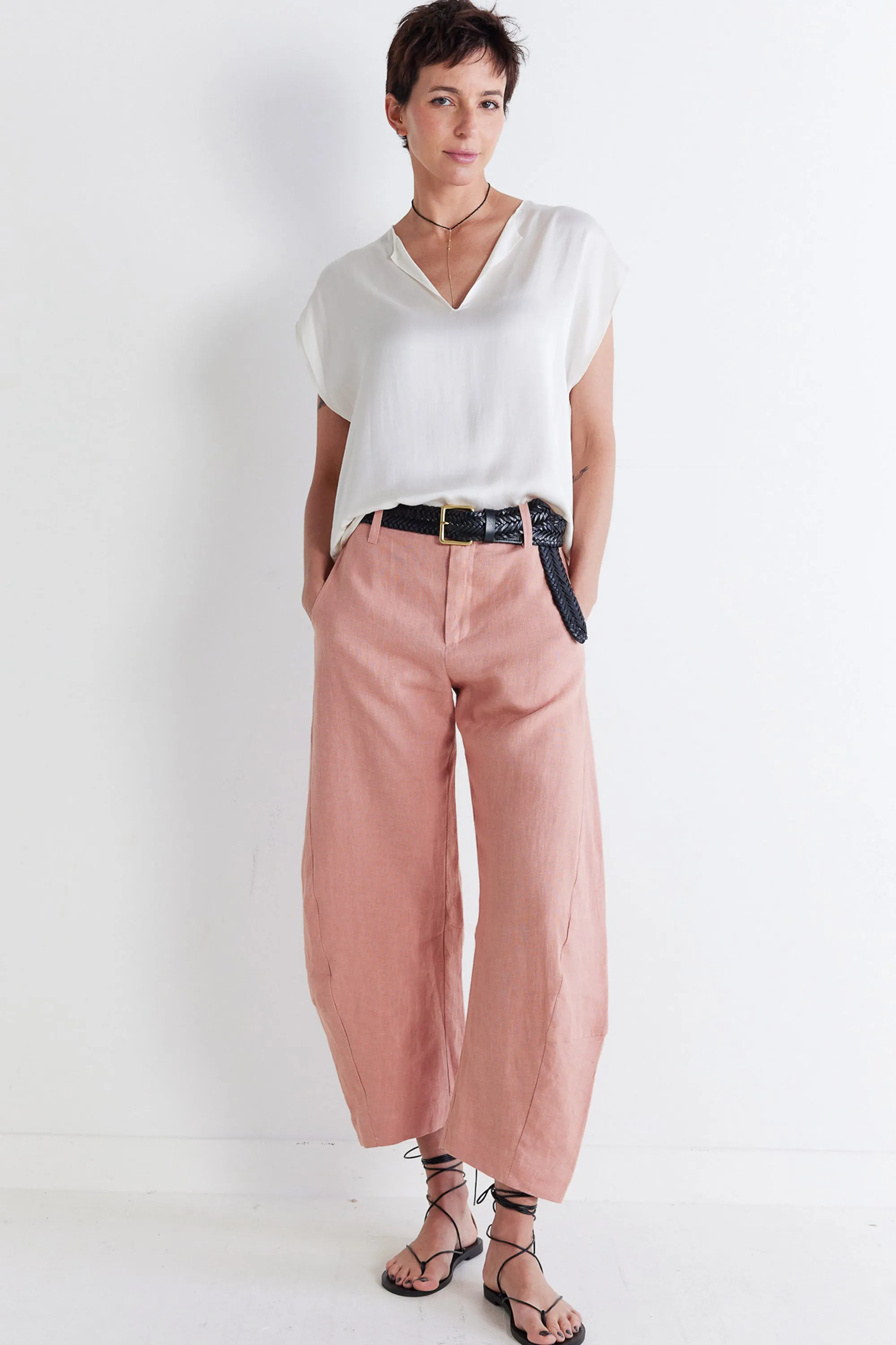 The Uptown Loose Linen Pants