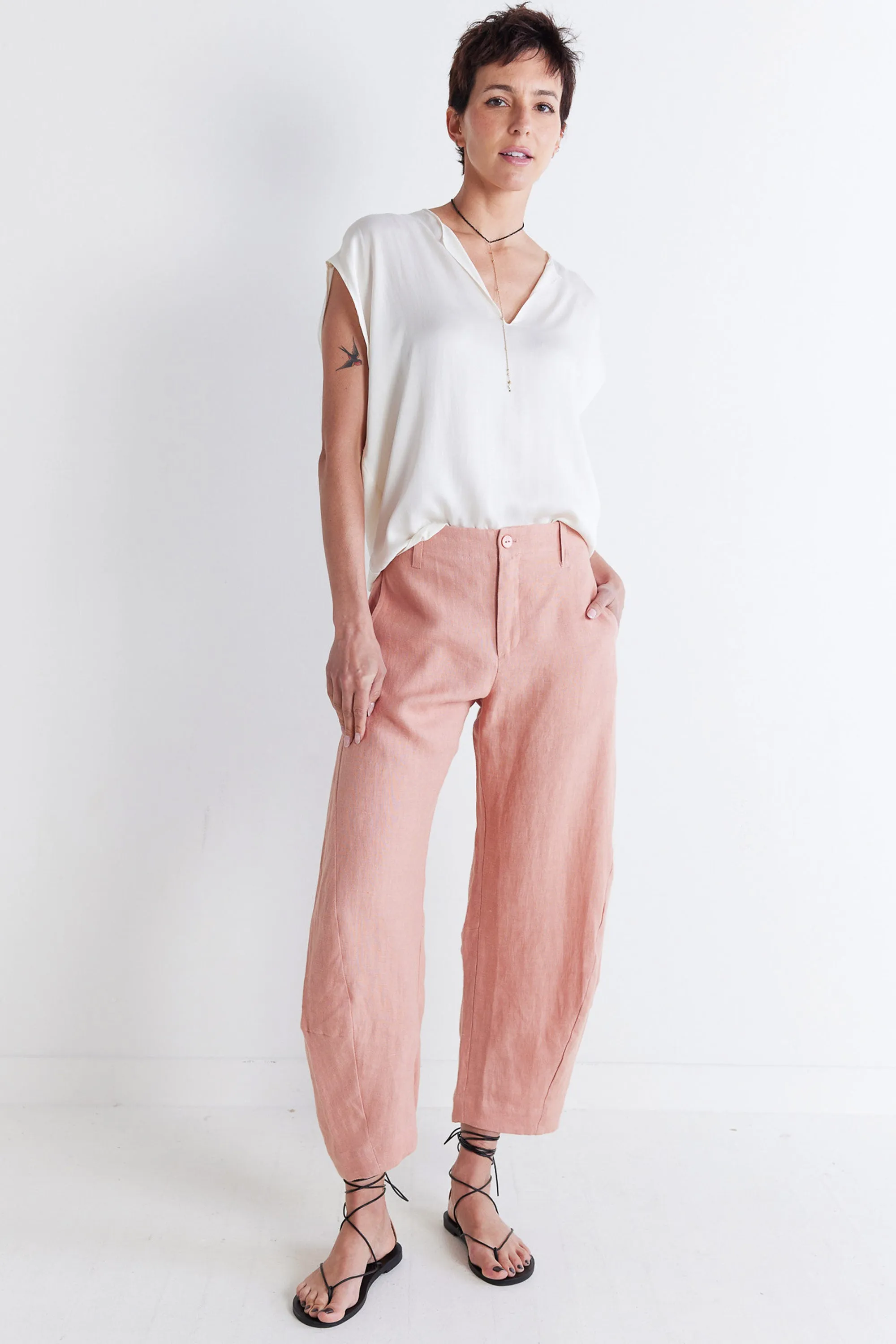 The Uptown Loose Linen Pants