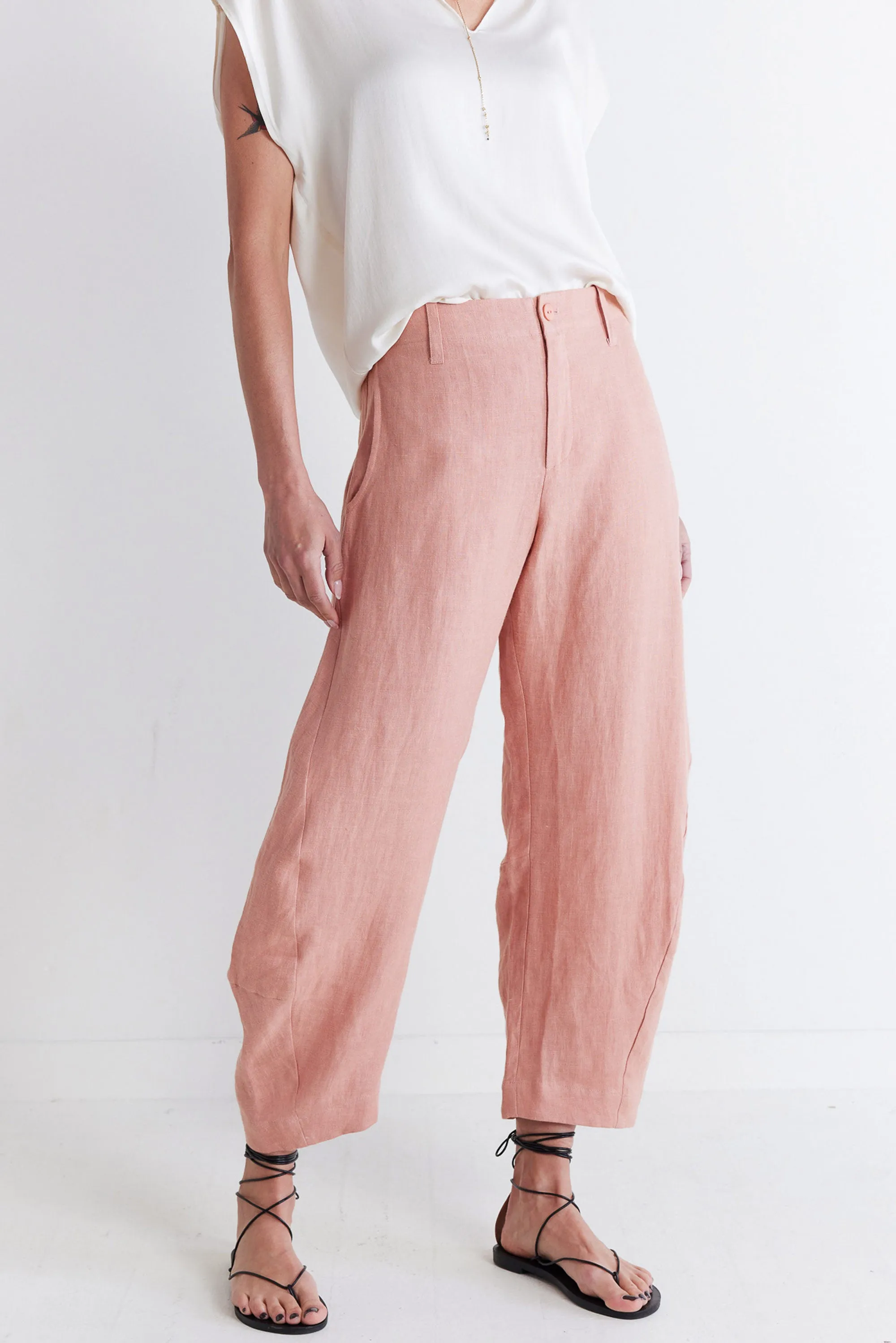 The Uptown Loose Linen Pants