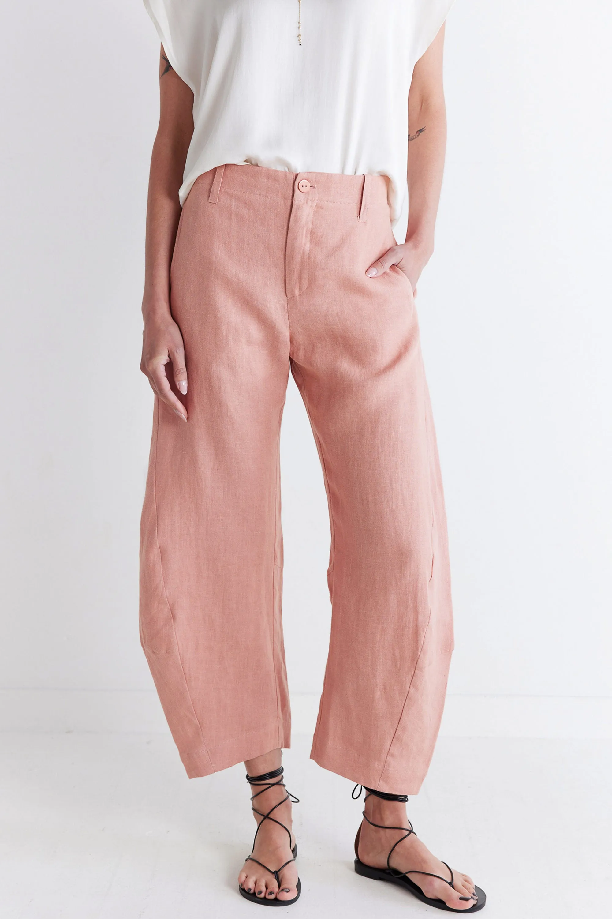 The Uptown Loose Linen Pants