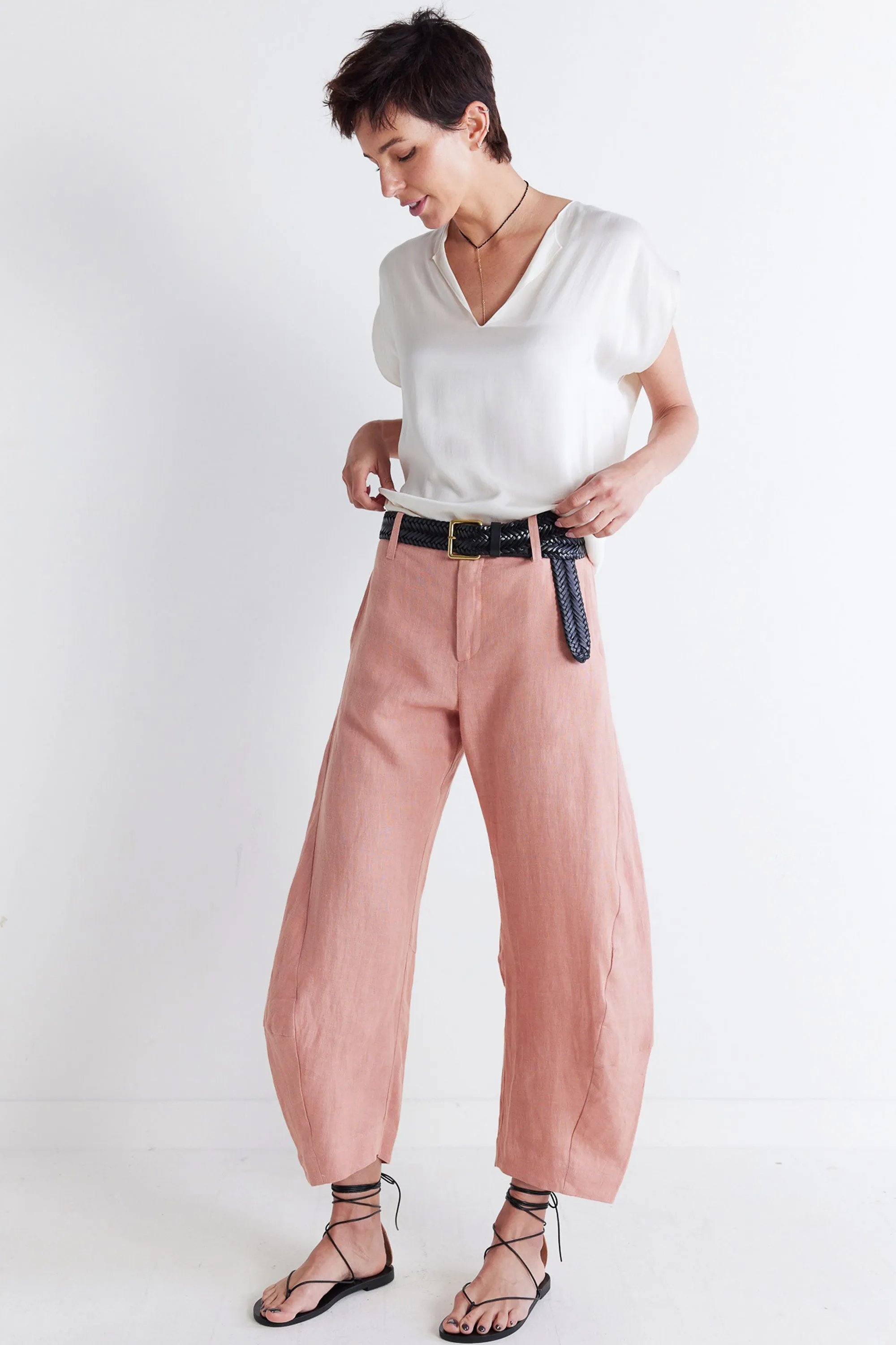 The Uptown Loose Linen Pants