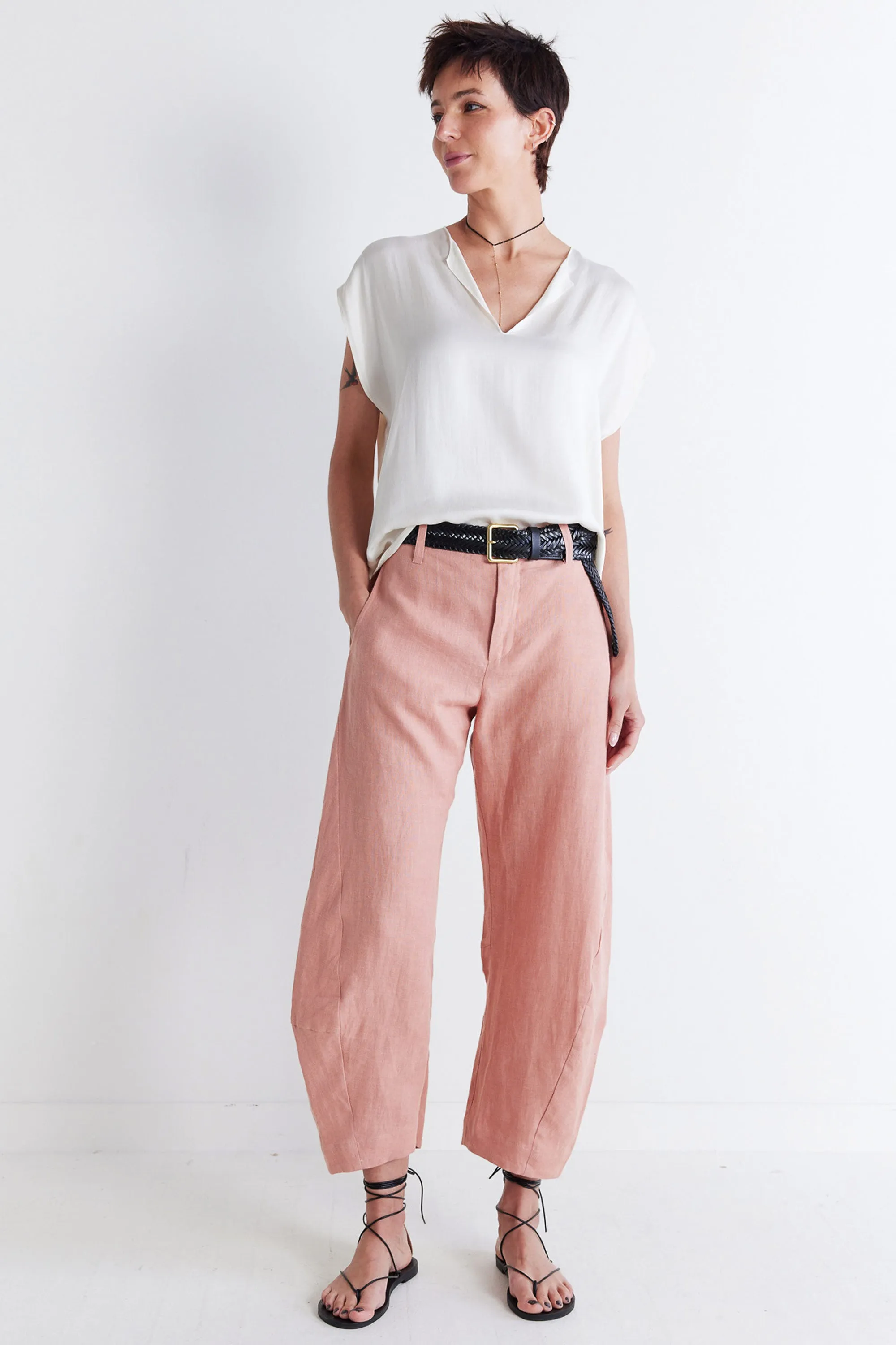 The Uptown Loose Linen Pants