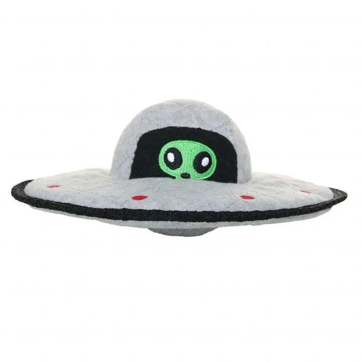 Tuffy Alien UFO - Durable Squeaky Dog Toy