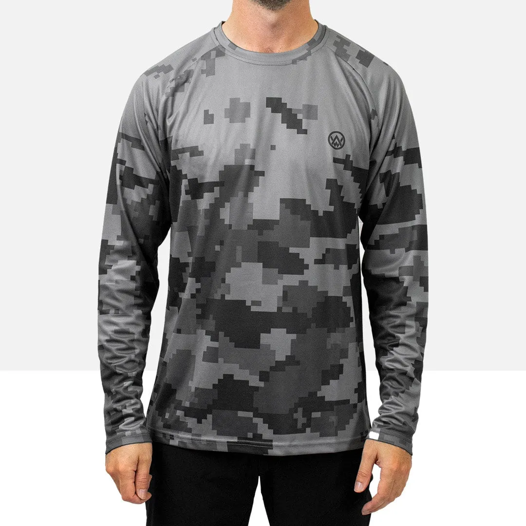 Urban Digital Camo Long Sleeve MTB Jersey