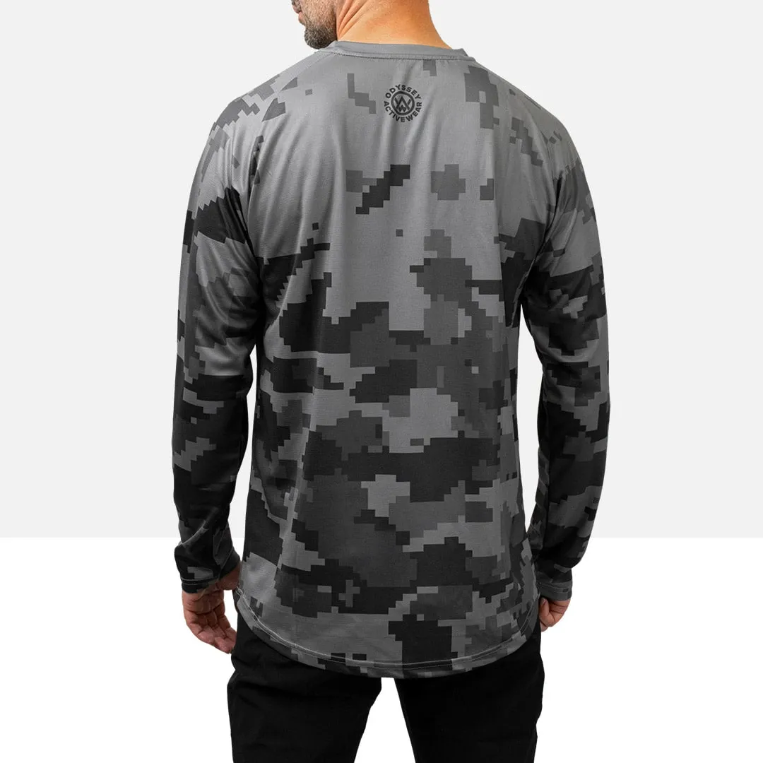 Urban Digital Camo Long Sleeve MTB Jersey