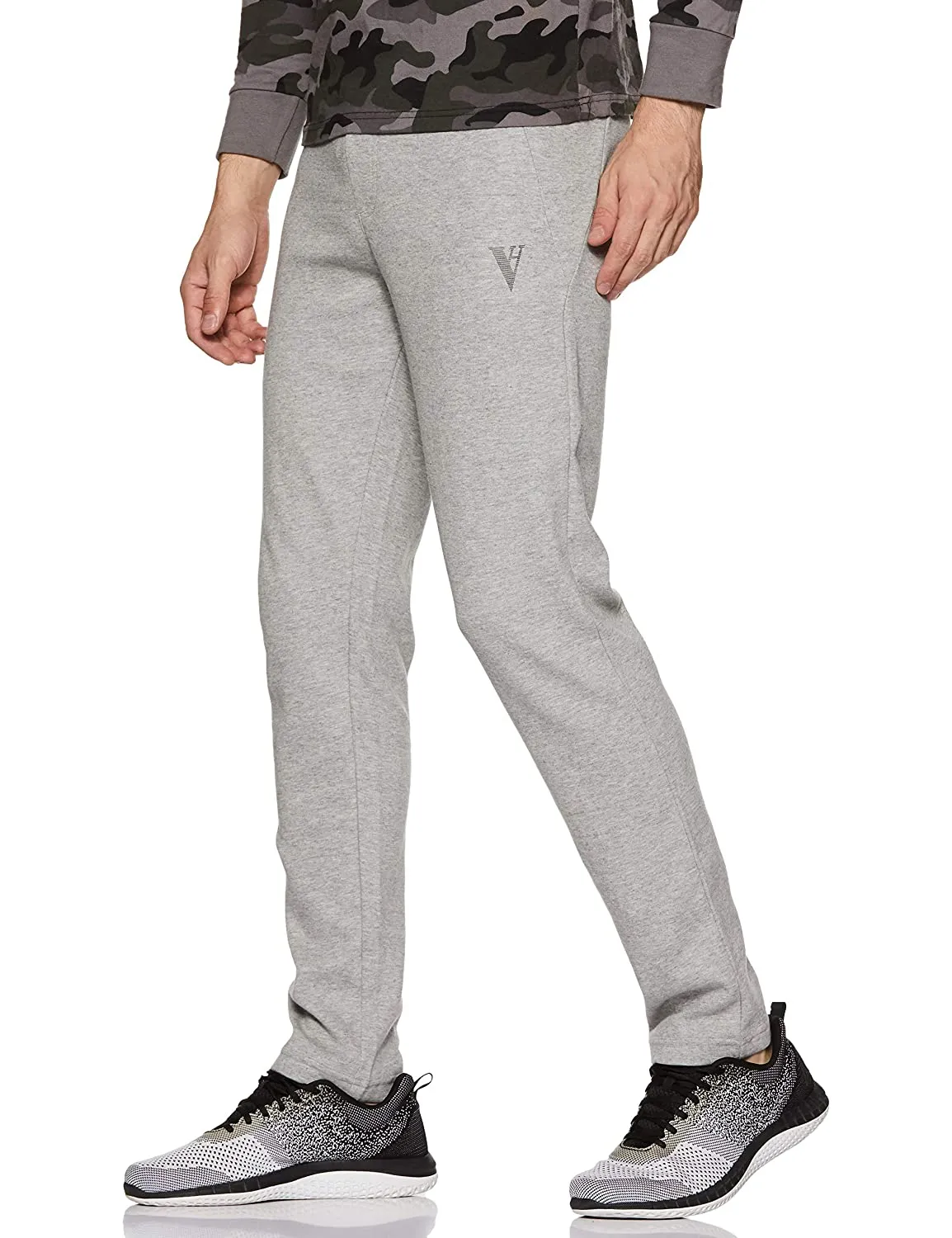 Van Heusen Cotton Men Grey Track Pants Gym Wear